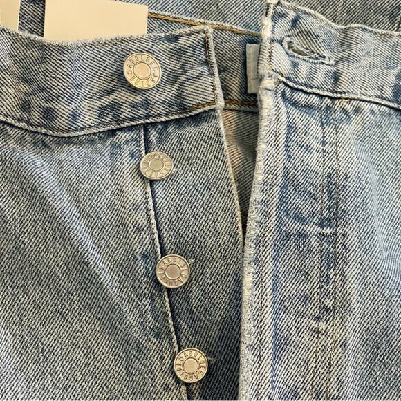 AGOLDE 90s Pinch Waist Flashback High Rise Straight Leg Light Wash 32 NWT - Picture 7 of 15